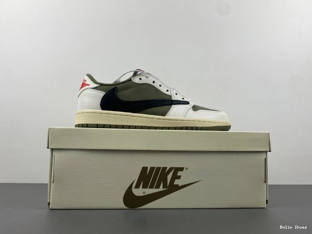 Bmlin Shoes OG TRAVIS X JORDAN AIR LOW SCOTT OLIVE DM7866-200 1 MEDIUM 0801